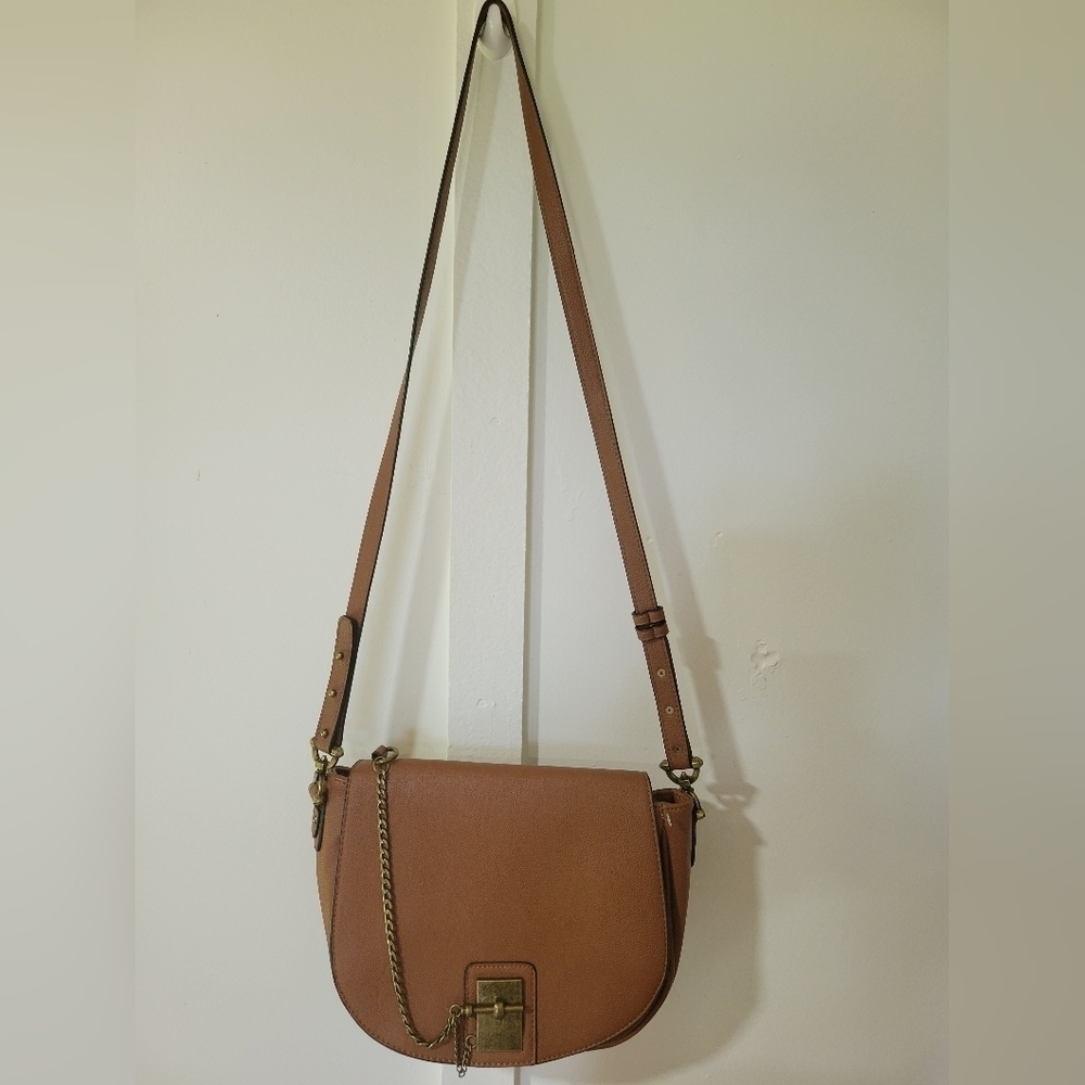 Steve Madden Elegant Tan Leather Shoulder Bag